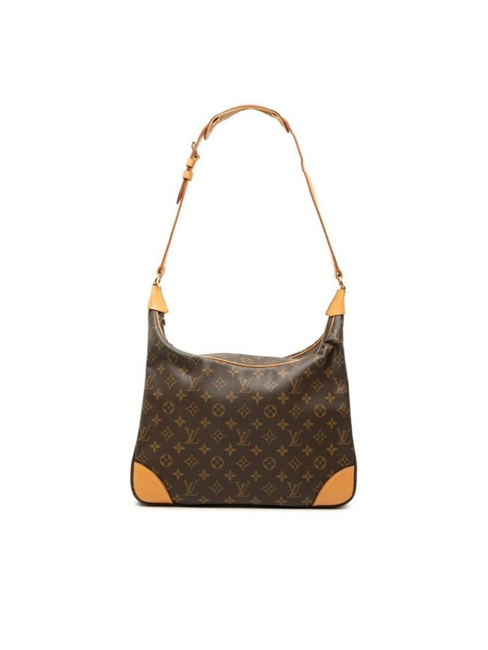 Louis Vuitton Monogram Boulogne 35 Vintage Bag Brown Leather